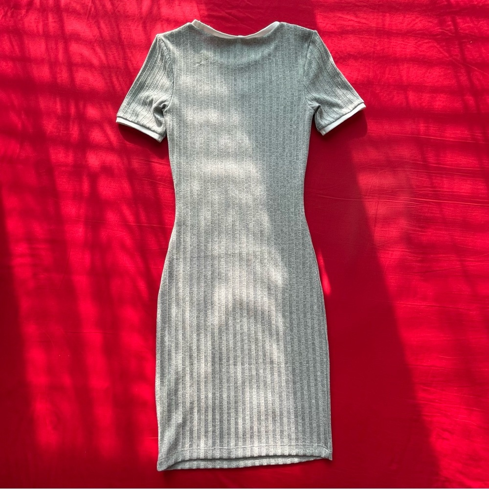 H&M Rib aling Dress in Gray Size US 4 - Picture 5 of 7